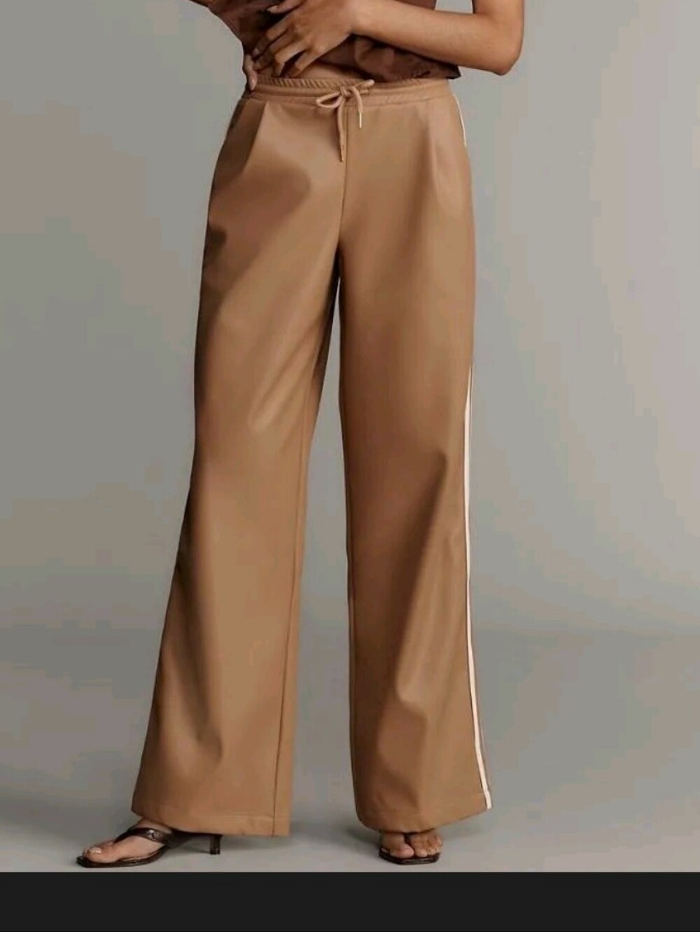 Anthrologie Bishop + Young Faux Leather Pants *Medium (Adjustable Waist) *NWT